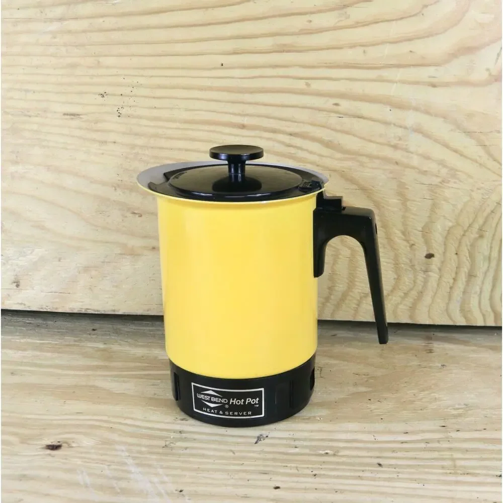 WestBend Hot Pot Instant Electric 6 Qt Vintge Yellow USA